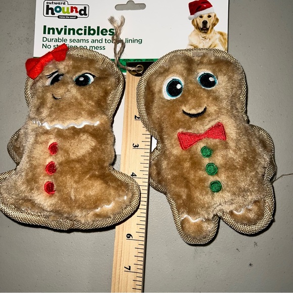 NEW Outward Hound Invincibles 2 Pack Dog Toys Durable Seams & Tough Lining - Picture 4 of 6